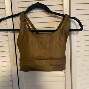 Gold Lululemon Sports Bra